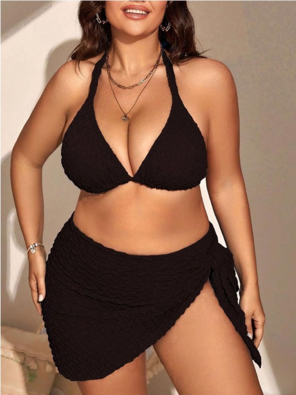 MakeMeChic 3 Piece Bikini Set